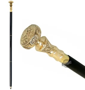 Victorian Wooden Walking Stick Classic Knob Handle Vintage Premium Cane Gift Men - Picture 1 of 7