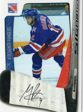 2007/08 Kitchener Rangers Autographs - MYLES BARBIERI