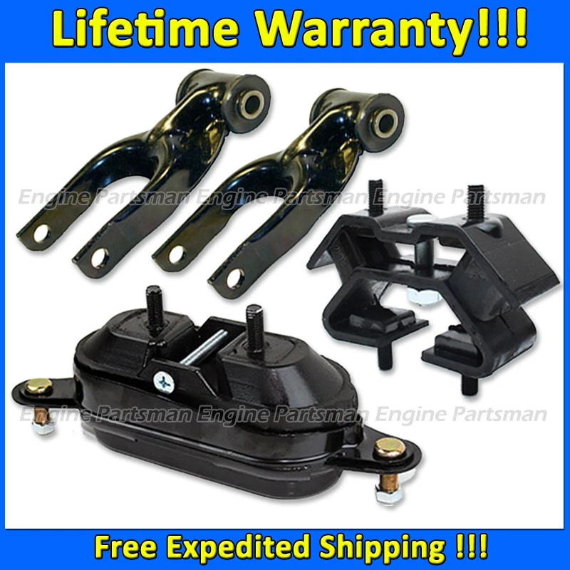 K1747 Motor & Transmission Mount Set 4x For 1997-2005 Chevrolet Venture 3.4L FWD - Image 1 of 1