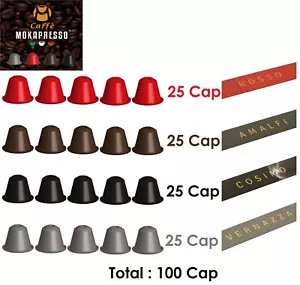 Mokapresso Coffee 100 pods 4 Flavor OriginalLine Italian Expresso Fresh Capsules - Picture 1 of 4
