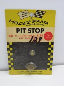 Vintage K & B Mfg Model Pama Slot Car Bevel Gear Set New Old Stock #TW-4 - Picture 1 of 4