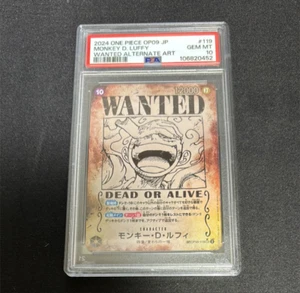 PSA 10 Luffy OP05-119 Wanted Emperors in the New World ONE PIECE Card Japanese - Picture 1 of 6