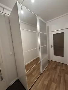 IKEA Kleiderschrank in weiß mit Spiegel - 60x150x235 cm - Bild 1 von 13
