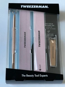 Juego de Manicura Tweezerman Oro Rosa 4218-R Nuevo en Caja Sellado Envío Gratis - Imagen 1 de 6