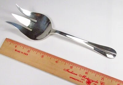 Tenedor para servir estilo ensalada de plata esterlina patrón Queen Anne vintage Tuttle EE. UU. Foto 1 de 4