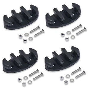4 Pcs Zig Zag Anchor Cleat Nylon Kayak Cleats for Canoes Marine Fishing Boat - Picture 1 of 6