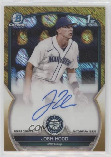2023 Bowman Chrome Prospect Gold Shimmer Refractor /50 Josh Hood #CPA-JHD Auto