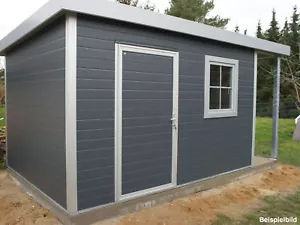 GO-ISO - hochwertiges Gartenhaus isoliert - anthrazitgrau - 4,00 x 3,00 m - Bild 1 von 5