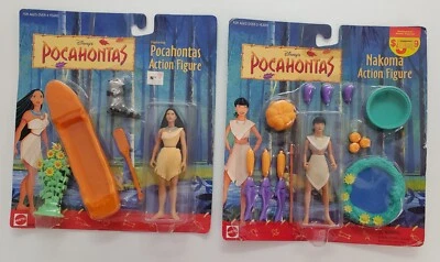Lote de 2 figuras de acción 1995 Mattel Disney’s Pocahontas & Nakoma 5” #66509 Arco Foto 1 de 4