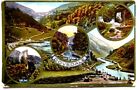 Vintage Postcard Dovedale Reynards Cave Lions Face Ilam Rock