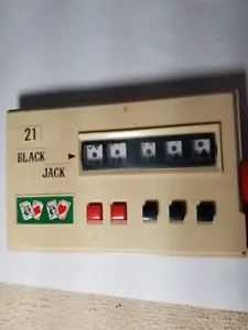 Radio Shack Black Jack vintage gioco portatile COSÌ COM'È per ricambi - Foto 1 di 2