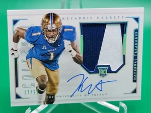 KEYARRIS GARRETT 2016 NATIONAL TREASURES AUTO JERSEY PATCH ROOKIE CARD SP# 17/25 - Picture 1 of 2