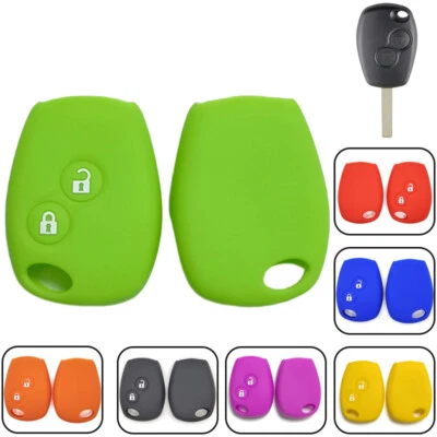 Funda Silicona Llavero Coche Para Renault Clio Kangoo Master Modus Dacia Duster Foto 1 de 4