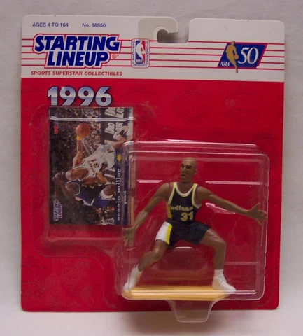 INDIANA PACERS REGGIE MILLER NBA STARTING LINEUP ACTION FIGURE Toy 1996 NEW Cover