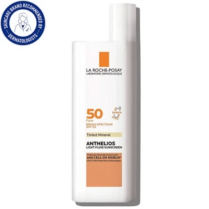 Anthelios Tinted Mineral Fluid Sunscreen for Face SPF 50, 1.7 Fl Oz - Picture 1 of 11