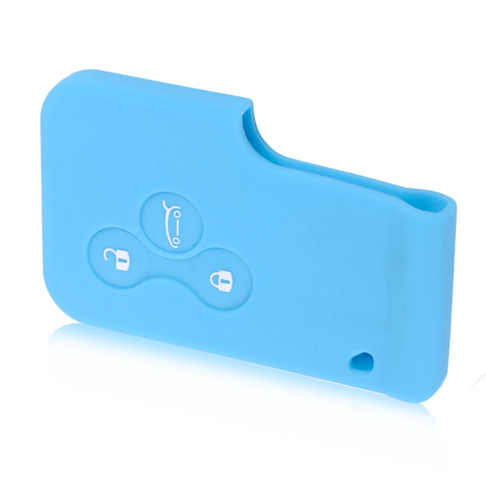 Funda para llave de silicona con control remoto de 3 botones para Renault Clio Megane Scenic Foto 1 de 4