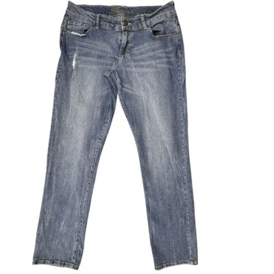Delia's “Taylor” Women's Distressed “Taylor” Jeans Size 13 Light Wash Blue Denim - Image 1 of 4