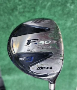 Mizuno F-50 Fairway 15° 3 Wood Factory Exsar FS2 Graphite Stiff Flex - Picture 1 of 21