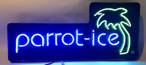 Vintage Papagei Eis Neon Schild gefrorene Margaritas Schild schwer zu finden funktioniert großartig - Bild 1 von 5