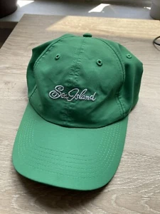 Sea Island Strapback Baseball Cap Green One Size Adjustable Embroidered Imperial - Picture 1 of 7