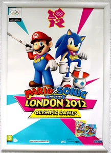 Mario & Sonic Olimpiadi di Londra 2012 RARO Wii 42 cm x 59 cm poster promozionale #1 - Foto 1 di 1