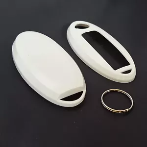 New Hard Shell Cover Nissan Smart Key Remote Case Stove Varnish Paint White - Picture 1 of 5