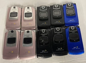 Lot of 10 Sanyo Katana Flip Cell Phone Pink Black Blue - UNTESTED - Picture 1 of 7