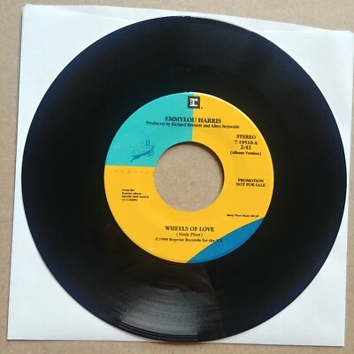 EMMYLOU HARRIS Wheels Of Love 45 7" DJ PROMO COUNTRY Vinyl Record Records Foto 1 de 2