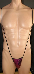 N336 Herren String Posiertasche Metallic Punkte bedruckt - Bild 1 von 16
