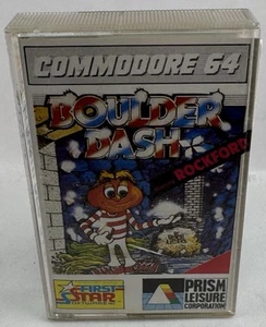 Boulder Dash - gebrauchtes Commodore 64 Spiel - Kassette/Tape - Bild 1 von 4