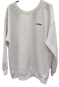 Gallantry Damen Langarm Oberteile Waffelmuster Material Langarm Weiß - Bild 1 von 7