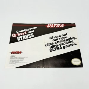 Ultra Games ULT-NES-US Insert Poster Nintendo NES Instruction Manual Only - Picture 1 of 2