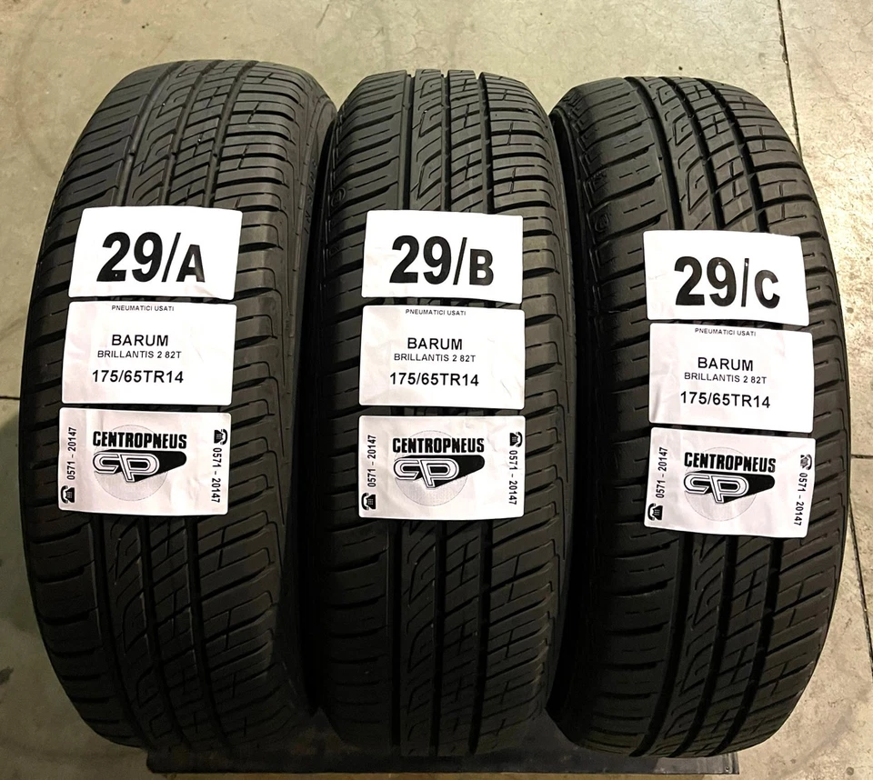 PNEUMATICI USATI BARUM 175/65 R14 ESTIVI BRILLANTIS 2 82T 175 65 14 - Immagine 1 di 1
