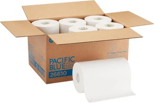 , Pacific Blue Ultra, 9" Paper Towel Rolls (26610), White, 6 Rolls per Case, 400 - Picture 1 of 12
