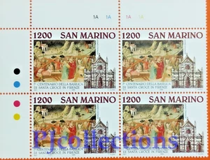 4536- SAN MARINO 1995 BASILICA DI SANTA CROCE FLORENZ VOLLER BLOCK 4 BRIEFMARKEN POSTFRISCH - Bild 1 von 1