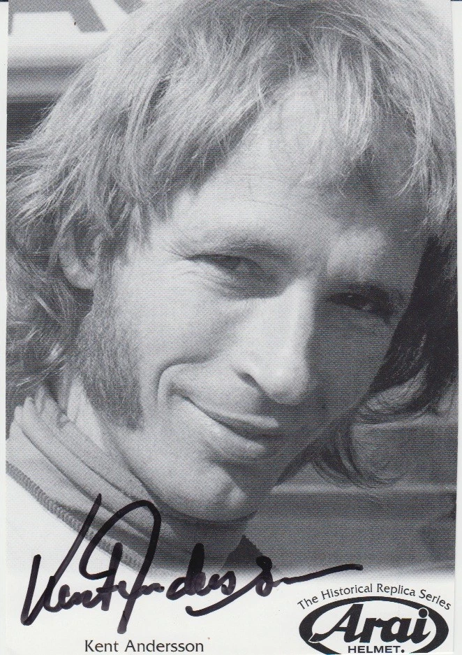 Kent Andersson  Autogrammkarte s/w 11 x 16  original signiert - Bild 1 von 1