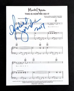 Montell Jordan SIGNIERT 8,5x11" NOTEN This is How We Do It AUTOGRAMM coa - Bild 1 von 7