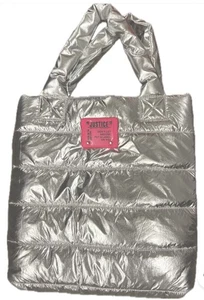 Justice silber gefütterte Beuteltasche Sport Cheer Fußball Gymnastik Handtasche - Bild 1 von 4