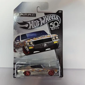2018 Hot Wheels 50th Anniversary Zamac 4/8 '70 BUICK GSX Zamac w/Red Pr5 Spokes - Picture 1 of 3