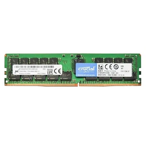 Micron Crucial 32GB ECC REG RAM PC4-2666V-RB2-12 DDR4 2Rx4 288Pin Server Memory - Picture 1 of 1