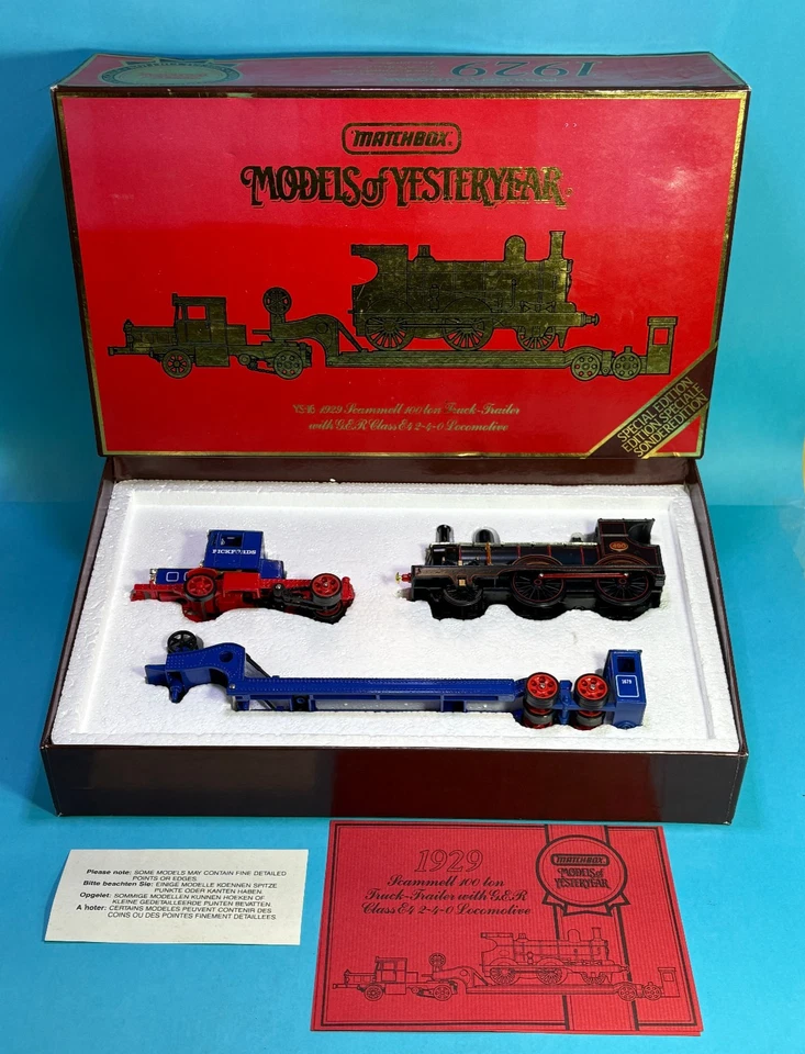 Matchbox Models of Yesteryear YS-16 1929 Scammell Truck Trailer Loco Train MIB - Image 1 of 4