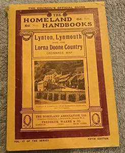 Manual Warnes Homeland # 37 Lynton, Lynmouth & Lorna Doone Country.  Quinta Ed. - Imagen 1 de 8