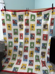 Vintage Thomas the Tank Engine & Friends Acrylic Blanket Twin 1992 72”X83” GUC - Picture 1 of 2