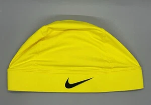 Nike OREGON DUCKS PE Football Team Issued Yellow & Black HYPERWARM SKULL CAP - Picture 1 of 4
