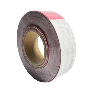 Reflective Conspicuity Tape DOT C2 Approved Red White 2 Inch x 150 Feet Roll - Picture 1 of 5