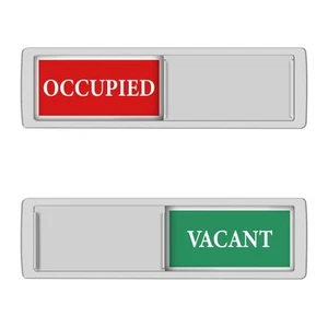 Insegna Privacy - Insegna Occupata Vuota per Casa Bagno Ufficio Bagno Conferenza - Foto 1 di 7
