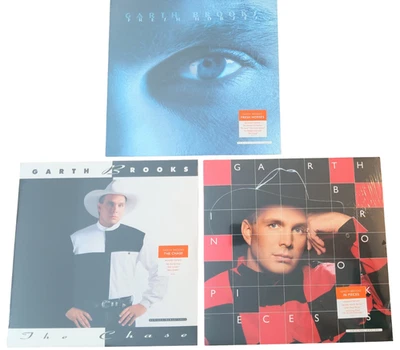 Garth Brooks – The Chase, In Pieces, Fresh Horses - Vinyl Records - Image 1 of 4