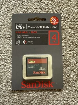 4GB SanDisk Ultra 30MB/S CompactFlash CF Card - Image 1 of 2