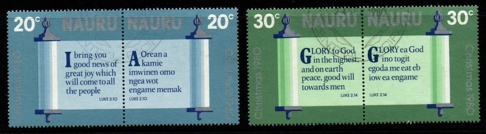 NAURU SG228/31 1980 CHRISTMAS FINE USED - Image 1 of 1