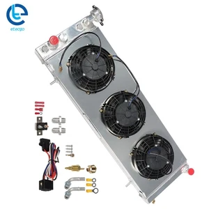 Ventilador de cubierta de radiador de 3 filas para Jeep Comanche Cherokee XJ 2,5 L 4,0 L 1984 1991-2000 - Imagen 1 de 13